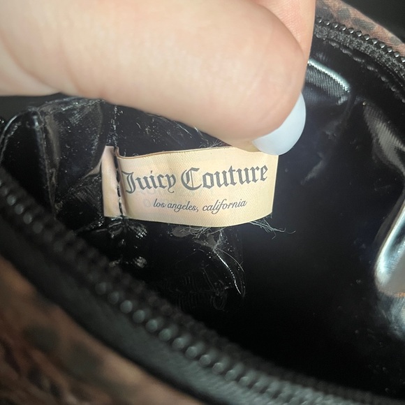 Juicy Couture Y2K Snakeskin Print Nylon Pouch - Picture 5 of 6